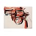 Gun, c.1981-82 (black and red on white) Art Poster Print by Andy Warhol, 14x11