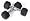 j/fit 8lb Rubber Hex Dumbbells (Pair)