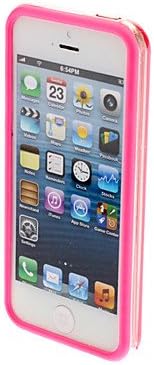 [YO-SHOP]Special Design Extra-thin Transparent Bumper Frame with Button for iPhone 5/5S