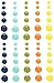 So Rad Enamel Dots Embellishments 60/Pkg-