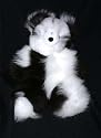 Soft Cuddly Baby Alpaca Fur Stuffed Hand Made Panda Teddy Bear 13 Inch Size ATB_WHITEDKBWN13_010