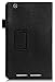VSTN ® Acer Iconia One 8 B1-810 Multi-Angle Stand Slim-Book PU Leather Cover Case with Hand Strap&Card Holder, Only fit Acer Iconia One 8 B1-810 tablet (Black)