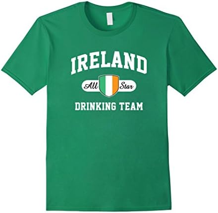 Men's Ireland All Star Drinking Team T-Shirt Large Kelly Green