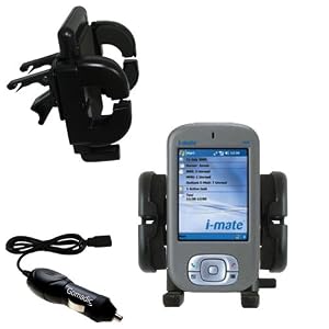 i-Mate New Jam Auto Vent Holder with Car Charger - Uses Gomadic TipExchange by 