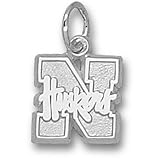 University of Nebraska N Huskers 3/8 Pendant (Silver)