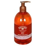 Natures Gate Organics Fruit Blend Liquid Hand Soap, Grapefruit + Wild Ginger, 12 fl oz (3504 mL) Bottles, (Pack of 3)