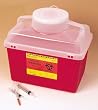 B-d Multi-use Nestable Sharps Container 8 Quart Sharps Container Clear Top/red - Model 305460 - Each
