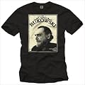 Cool vintage t-shirt for men CHARLES BUKOWSKI black size S-XXXL