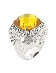 Citrine Dome Cocktail Ring