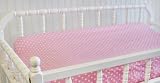 My Baby Sam Paisley Splash Dot Contoured Changing Pad Cover, Pink