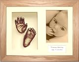 from Anika-Baby Baby Casting Kit, Solid Oak 3D Box Frame 11.5x8.5, Bronze Metallic paint by BabyRice (Model 110.CRM3.B)