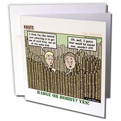 Rich Diesslin KNOTS Scout Cartoons - Coin Collecting - Badge or Hobby - Greeting Cards-6 Greeting Cards with envelopes