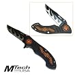 Flaming Orange Moto Cross Knife