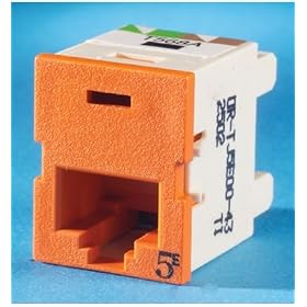 Ortronics Clarity TracJack CAT5e Jack, Dark Orange OR-TJ5E00-43