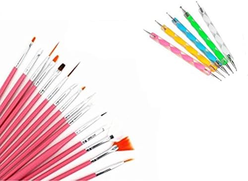 3000pcs 2mm 12 Color Nail Art Glitter Rhinestones Tips + 5 x 2 Way Marbleizing Dotting Pen + Tweezer