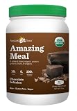 Amazing Grass Amazing Meal, Organic Chocolate Infusion Powder, Gluten Free, 15 Servings, 17.1-Ounce Container