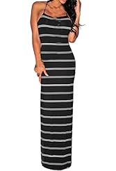 Cutout Polyester/Spandex Sleeveless Checkered Print Striped Print Spring Summer Winter Evening Dress/Maxi Dress 