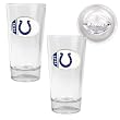 Indianapolis Colts 2pc 16oz Pint Ale Glass Set with Football Bottom - Oval Logo NFL Football