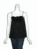 REBECCA TAYLOR Sequin Cami Top in Black