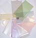 Pearl effect foil selection pack - 10 rub on transfer foils for cardmaking & craft