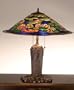 Meyda Tiffany 32300 Table Lamp, Mahogany Bronze Finish with Pink