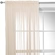 Eclipse CLSHM Sheer Window Panel Heavy Cream (52 x 84")