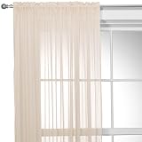 Classic Home Sheer Window Panel - Heavy Cream (52x84)