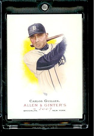 2007 Topps Allen & Ginter # 78 Carlos Guillen Detroit Tigers Baseball Card