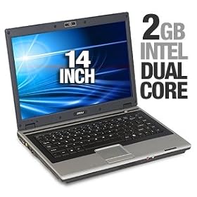 MSI VR420 Laptop Computer - Intel Pentium Dual-Core T2410 2.0GHz, 2GB RAM, 160GB HDD, DVDRW, 14