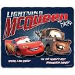 Disney Cars Flashback Tow Mater and McQueen Fleece Blanket Throw NEW