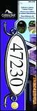 Solar Group MBPLAQ0B Reflective Address Number Plaque, Black