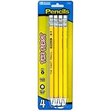 BAZIC #2 The First Jumbo Premium Yellow Pencil (4/pack)