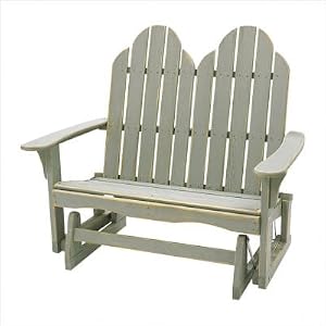 Cottage Classic Adirondack Glider Finish: Sage Green by