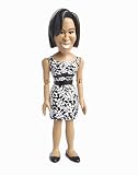 Michelle Obama In Black and White Dress - Collector's Action FigureIMAGE