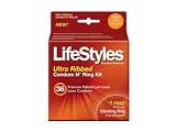 Lifestyles Ansell 6946 Ultra Ribbed Condom N' Ring Kit 36's