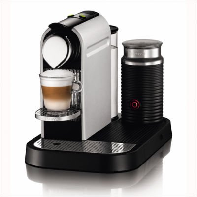 Nespresso  CitiZ C120 Automatic and programmable coffee quantitywfrother  Aluminum 9 3 x 10 9 x 14 6 in  water tank: 34 oz
