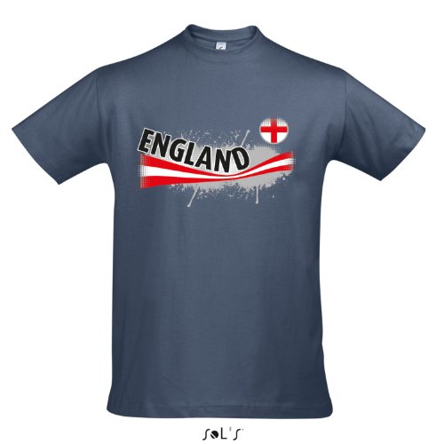 Fanshirt Herren ENGLAND Ländershirt EM / WM Trikot S-XXL , Denim , M