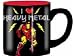 Silver Buffalo Marvel Comics- I Heart Heavy Metal -Iron Man Ceramic Mug, 14 Ounces, Multicolored (MC