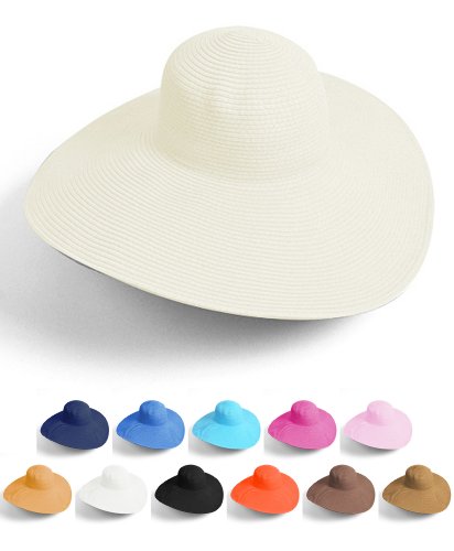 Big Beautiful Solid Color Floppy Hat
