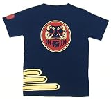 【だるま・達磨・ダルマ】 和柄Ｔシャツ （紺） 祈願達磨 デザイン だるま