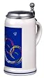 1 Liter Official 2009 Oktoberfest Beer Stein with Pewter Lid