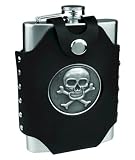 Flask with Skull & Cross Bones (Includes free funnel)
