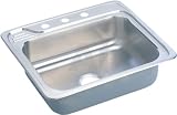 Elkay Celebrity Collection ECC25222 25 Top Mount Single Bowl Stainless Steel Sink with... by Elkay