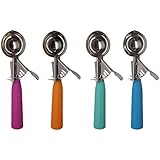 Good Living Stainless Steel Ice Cream Scoop With Trigger Lever - Colors Vary