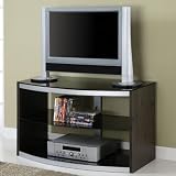 TV Stand - Silver  Charcoal Faux Grain 40 TV Stand by Powell Furniture Company - 968-275