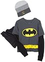 Bioworld Boys 2-7 Batman Shield Twofer Costume Tee With Beanie