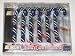 JIMMIE JOHNSON #48 Car Number & Colors CANDY CANE CHRISTMAS ORNAMENT SET (6 pack)