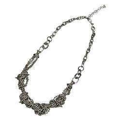 Tangled Tightrope Silver Necklace (Metal Element)