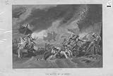 FRENCH HISTORY BATTLE OF LA HOGUE Antique Print C1880