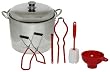 Victorio VKP1055-KIT Stainless Steel Dual-Use Steam or Water Bath Canner with Home Canning Kit